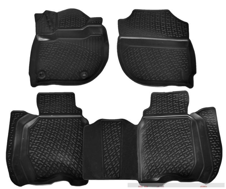 Rubber floor mat  set   Honda Jazz (2014-2021) with edges
