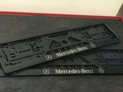 2pcs x 3D number plate holder - Mercedes-Benz