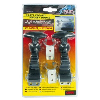 Rubber bonnet hooks