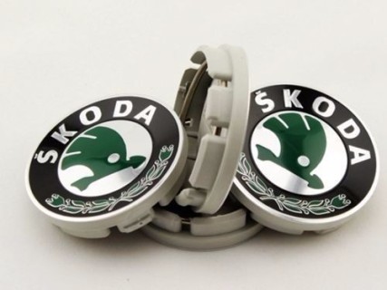 Discs inserts/caps set SKODA, 4x d-60mm