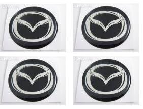 ALLOY WHEEL TRIM CENTRE CAP DECAL LOGO Mazda, diam 60mm