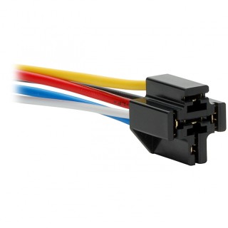 Relay socket, 5-pins or 4-pins 30A, 12V