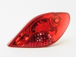 Taillamp Peugeot 207 (2006-2013), passanger side