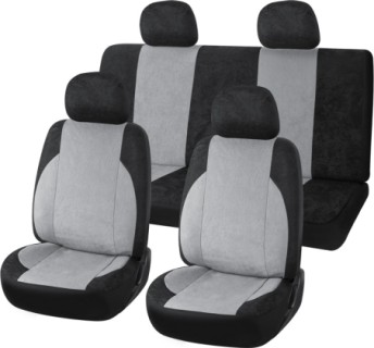 Universal Seat cover set, black/grey