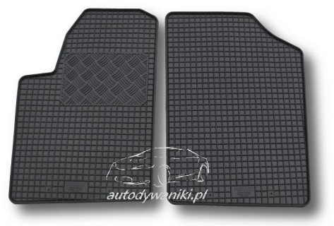 Rubber floor mats set Citroen Berlingo/ Peugeot Partner 2-seats (1997-2007)