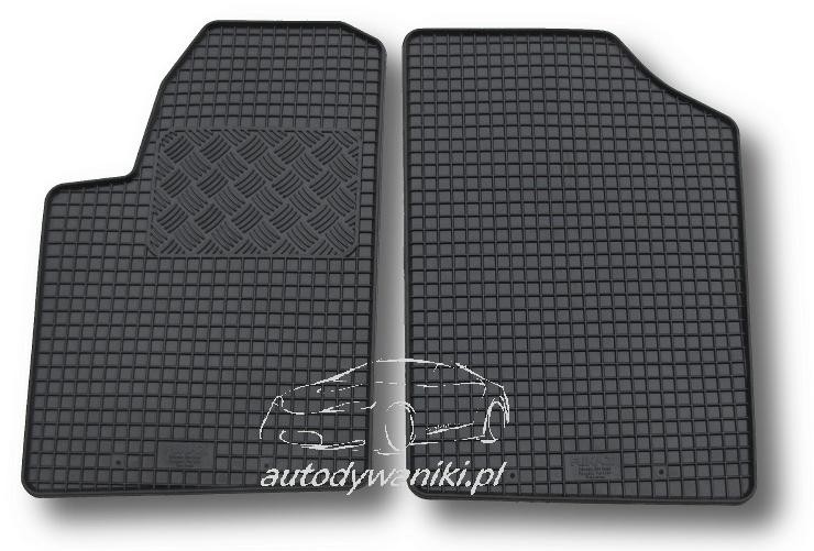 Rubber floor mats set Citroen Berlingo/ Peugeot Partner 2-seats (1997-2007)