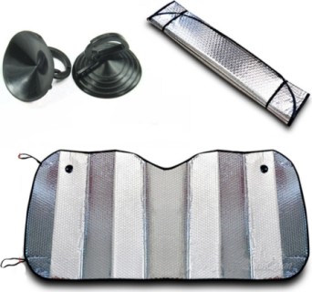 Max-Reflex XL, silver-reflective bubbles sunshade - 150x70 cm