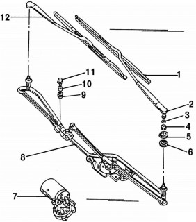 Front wiperblade arm fitting  VW Polo (2001-2005)