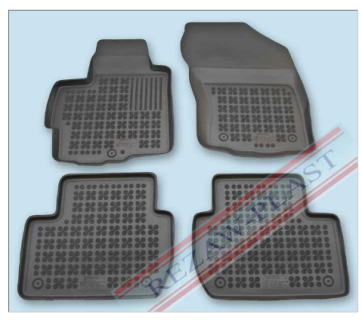 Rubber floor mat set  Citroen C-Crosser (2007-),  with edges