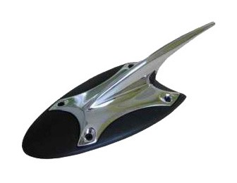 Antenna imitation, black/chrome