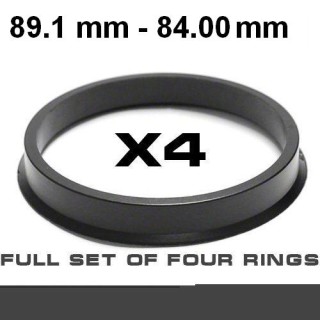 Wheel hub centring ring 89.1mm - 84.0mm