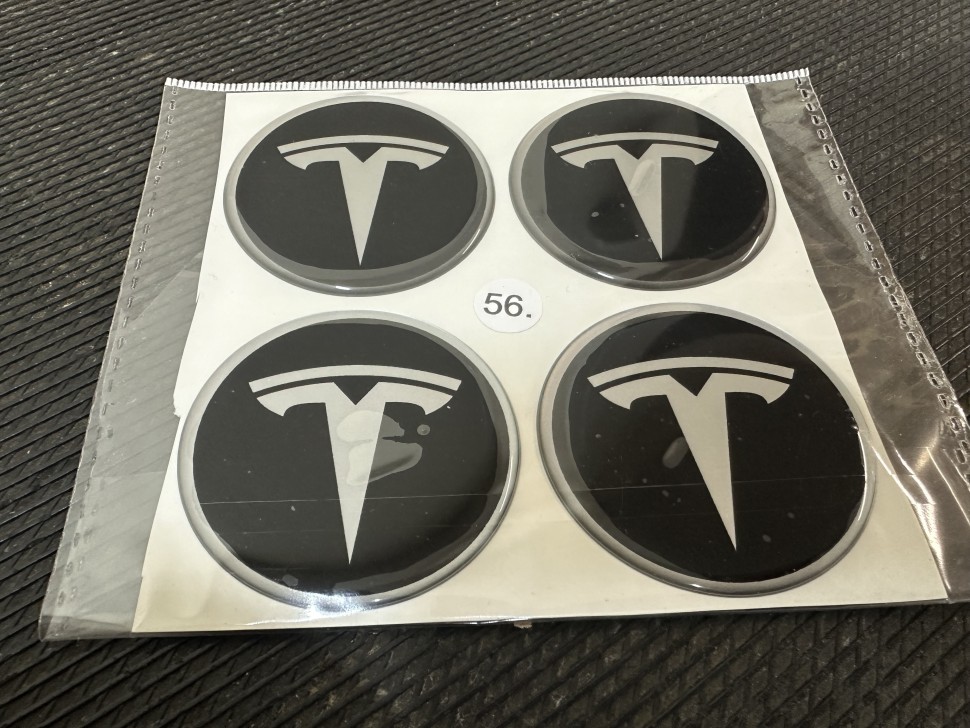 Wheel stickers TESLA 56mm