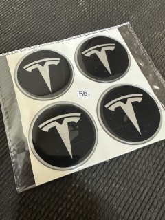 Wheel stickers TESLA 56mm
