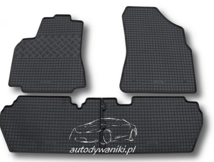 Rubber floor mats set Citroen Berlingo/ Peugeot Partner (2008-)