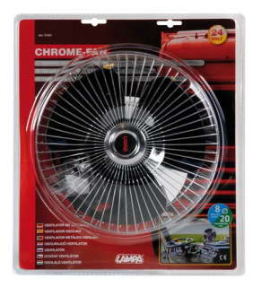 Chrome-Fan Ø 8"(20cm) - 24V