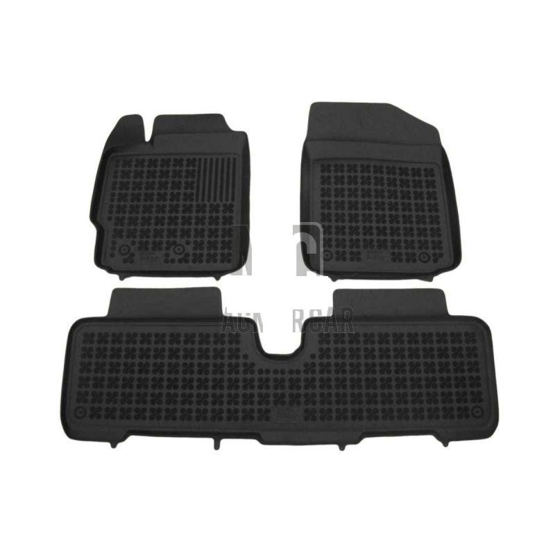 Rubber floor mat  set Toyota Yaris (2005-2011)/Urban Cruiser (2008-) with edges