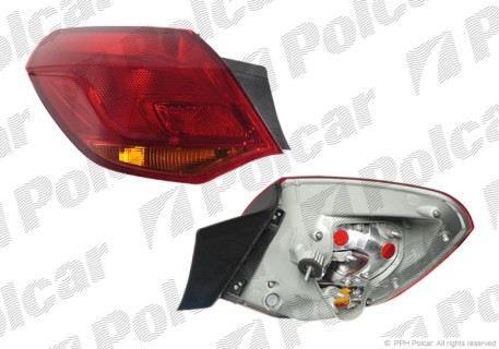 Rear tail light Opel Astra J (2009-), right side