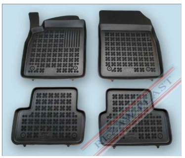 Rubber floor mat  set  Opel Astra J (2009-2016) with edges