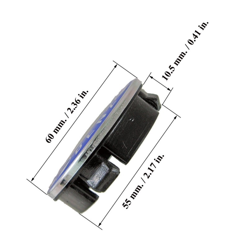 Discs inserts/caps set, 4x60mm 