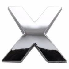 Sticker 3D - letter X