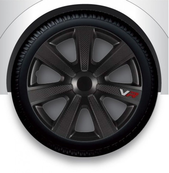 Wheel cover set - VR CARBON BLACK, 15