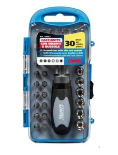 Screwdrivers with adapter set, 30pcs.