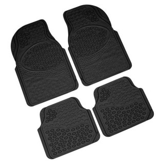 Rubber floor mats set ''Premimum'', black color