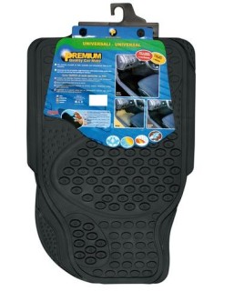 Rubber floor mats set ''Premimum'', black color