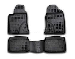 3D Rubber floor mat  Toyota Avensis (2003-2009) with edges (1)