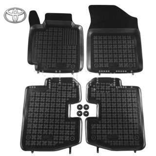 Rubber floor mat  set Toyota Yaris (1998-2005) with edges
