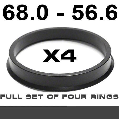 Wheel hub centring ring  68.0mm ->56.6mm