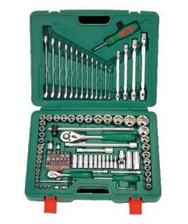 Tool set  1/4" - 1/2", 124pcs.