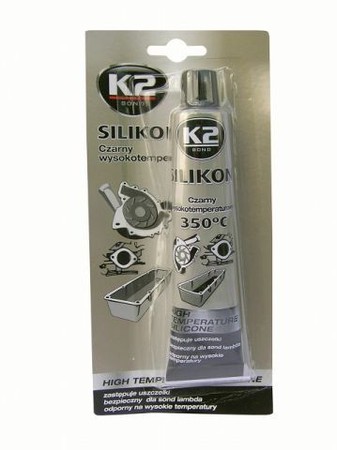 Silicone sealant black - K2, 85g. 