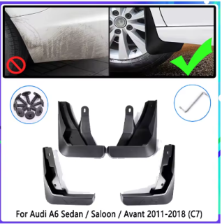 Mud flaps set Audi A6 C7 (2014-2017) / SALOON ONLY