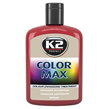 Durable car polish (red) - K2 COLOR MAX, 200g. 