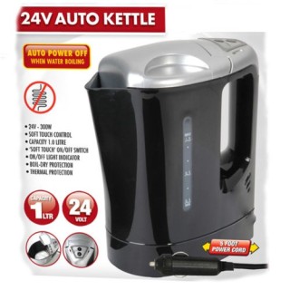 ALL RIDE 24V KETTLE 0.8 LITRE 300W BLACK/SILVER