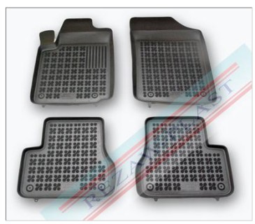 Rubber floor mat set Citroen C3 (2002-2009) with edges