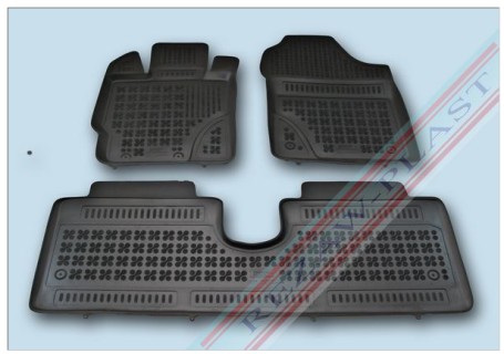Rubber floor mat  set Toyota Yaris (2011-2019) with edges