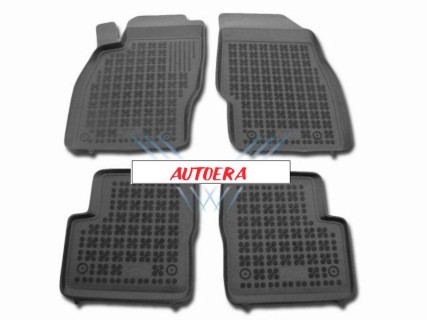 Rubber floor mat  set  Opel Corsa D (2006-2014)/ Corsa E (2014-2022), with edges