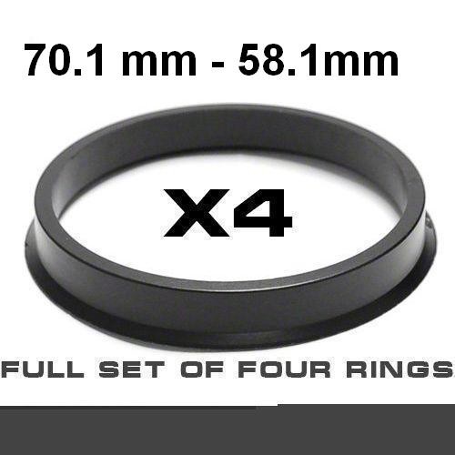 Wheel hub centring ring ⌀70.1mm->⌀58.1mm