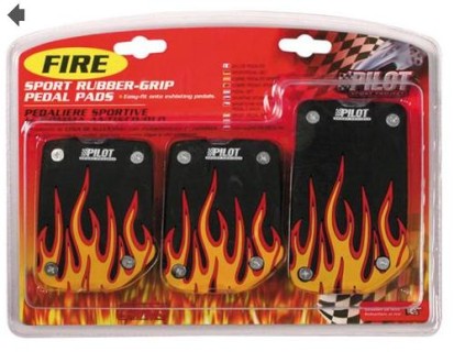 Fire, pedal pads - Yellow