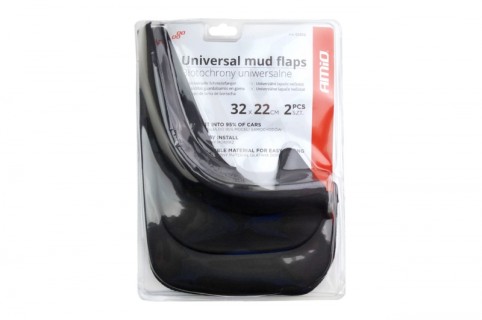 Universal rear mud flaps set (32x22cm)