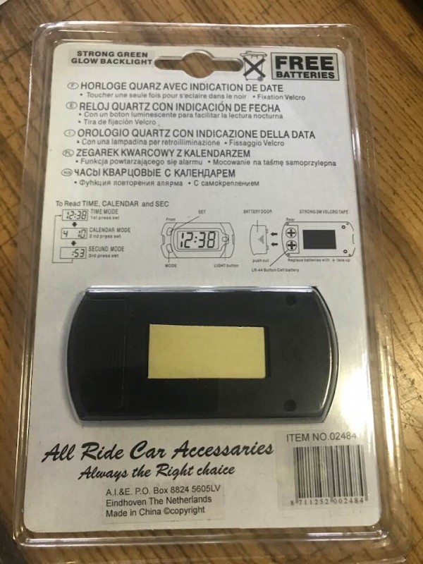 Car watch (with batteries)