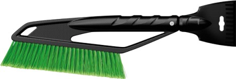 Plastic brush with scrapper, 43cm