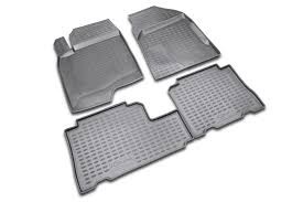 Rubber floor mats set Chevrolet Captiva (2011-2017) / Opel Antara (2011-2017), with edges