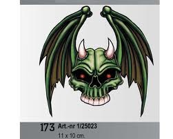 Car sticker "Flying Skull''