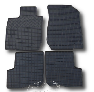 Rubber floor mat set Dacia Logan 5-seats (2007-)