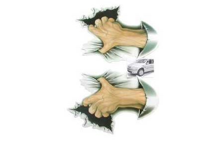 Auto tattoo - Hands, 2pcs.