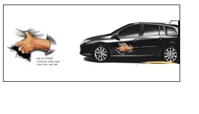Auto tattoo - Hands, 2pcs.