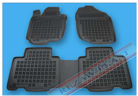Rubber floor mat  set Toyota Rav IV (2006-) with edges